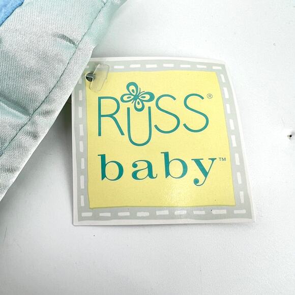 Baby Russ Elephant Comfy Cuddlers Lovey Security Blanket NEW - Picture 2 of 8